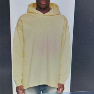 Fear of God Essentials Soft Yellow/ Beige Hoodie XL EUC